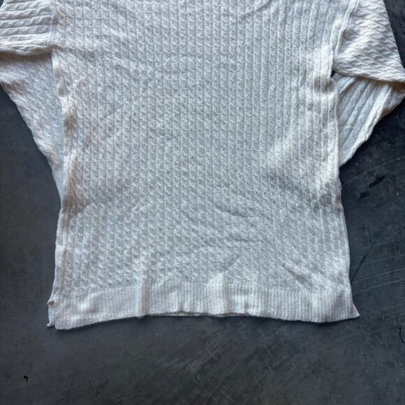 PrettyLittleThing Cable Knitted Sweater Jumper Dress Women's M Cream Long Sleeve - Picture 11 of 13